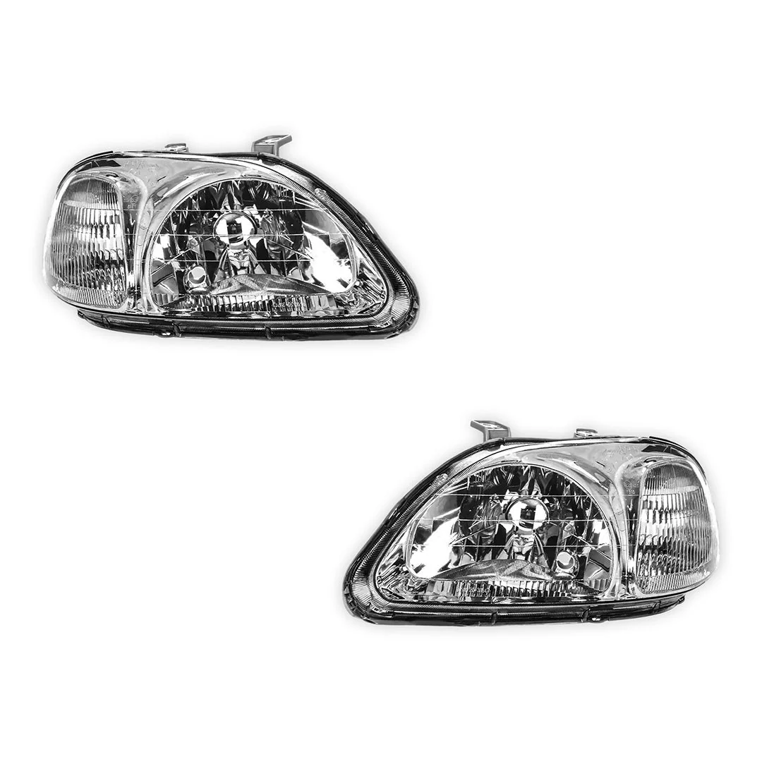 Honda Civic EK Series 1 (1995 - 1998) Headlights LH + RH - Image 2