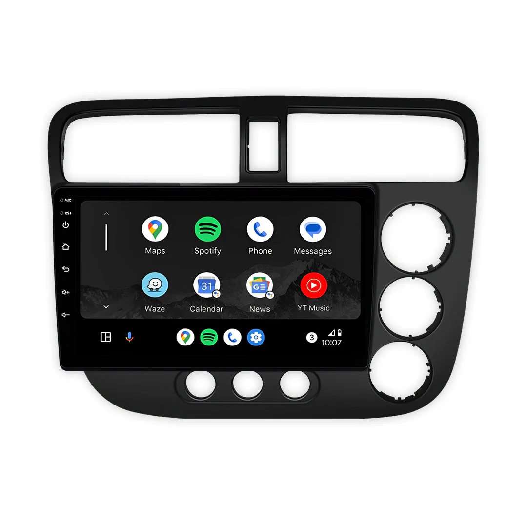 Honda Civic ES Sedan (2000 - 2005) 9" 13.3" Wireless Android 15 Head Unit for Apple CarPlay / Android Auto - Image 2