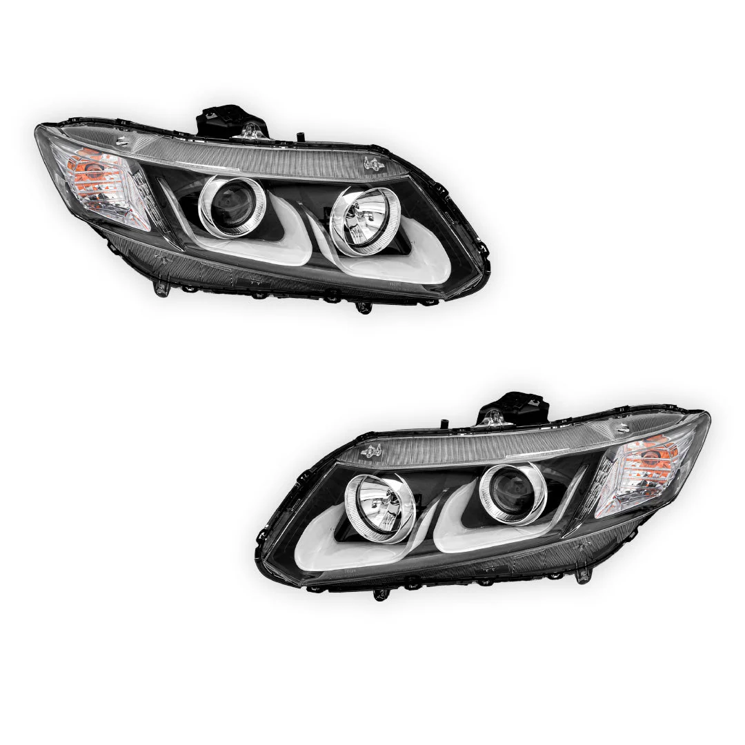 Honda Civic FB (2012 - 2016) 3D DRL Projector Headlights LH + RH - Image 12