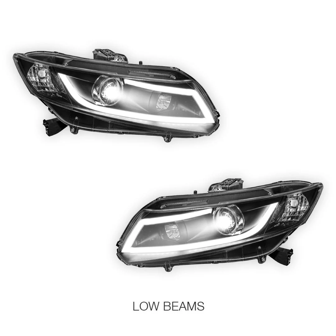 Honda Civic FB (2012 - 2016) 3D DRL Projector Headlights LH + RH - Image 4
