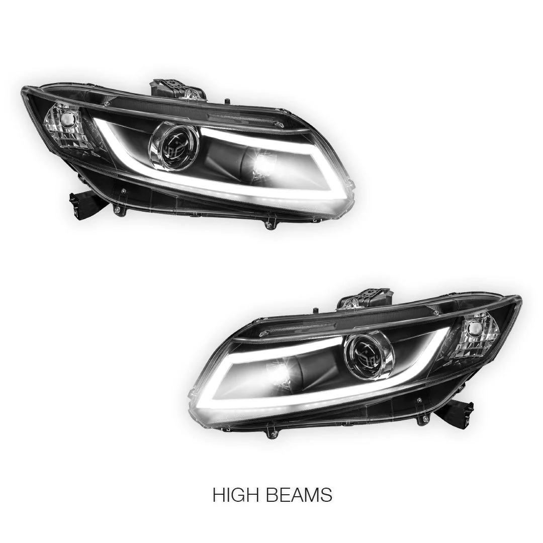 Honda Civic FB (2012 - 2016) 3D DRL Projector Headlights LH + RH - Image 5