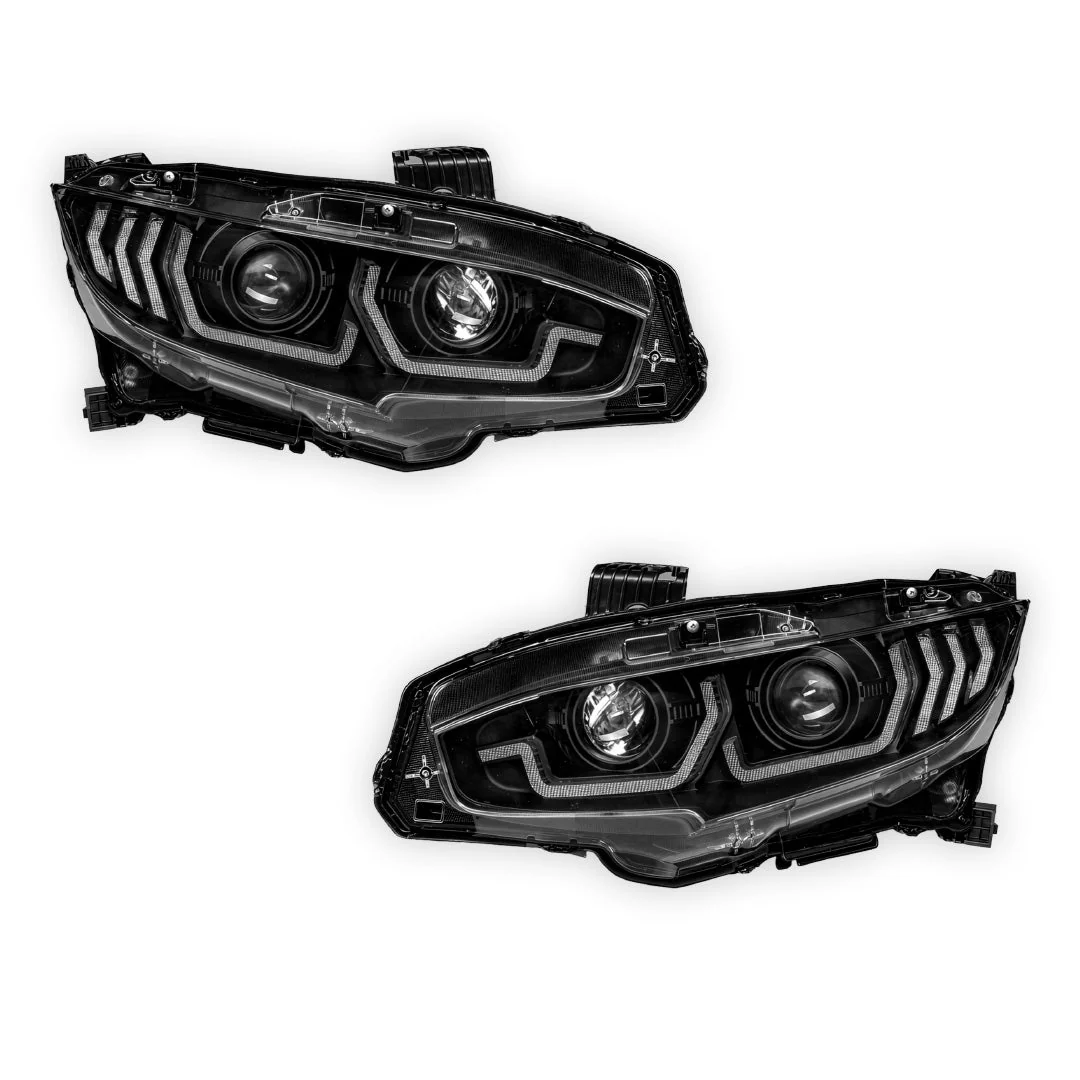 Honda Civic FC / FK (2016 - 2022) JDM LED DRL Projector Headlights LH + RH - Image 6