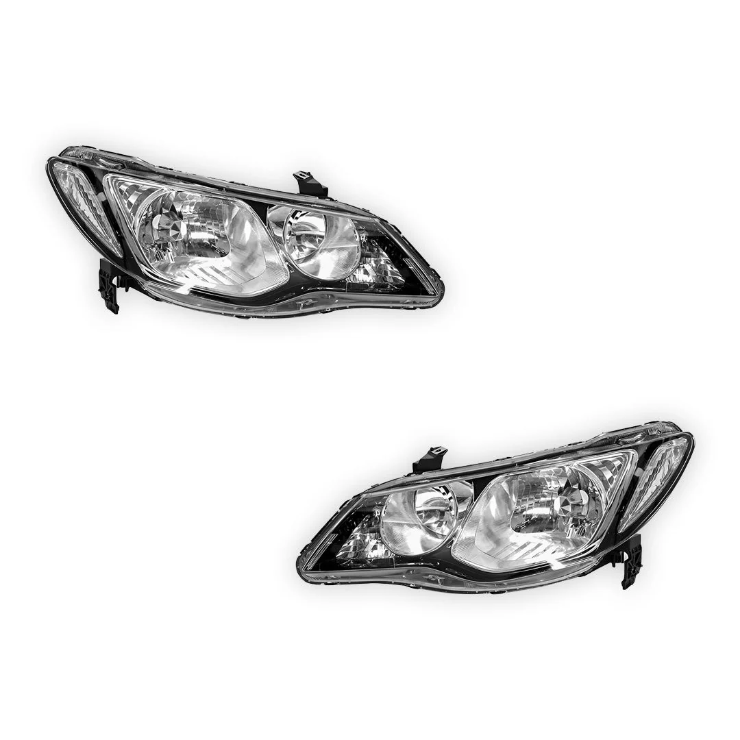 Honda Civic FD (2006 - 2008) OEM Style Headlights LH + RH - Image 2