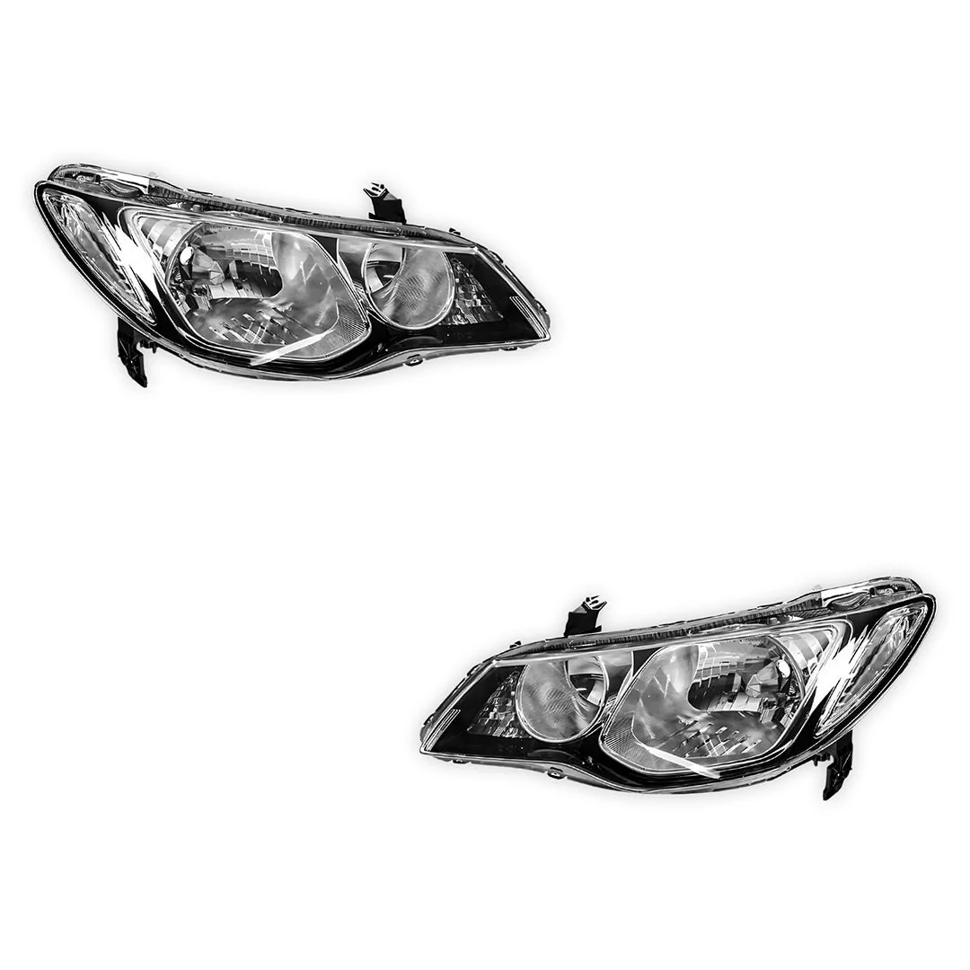 Honda Civic FD Series 1 Sedan (2006 - 2008) Headlights LH + RH - Image 2