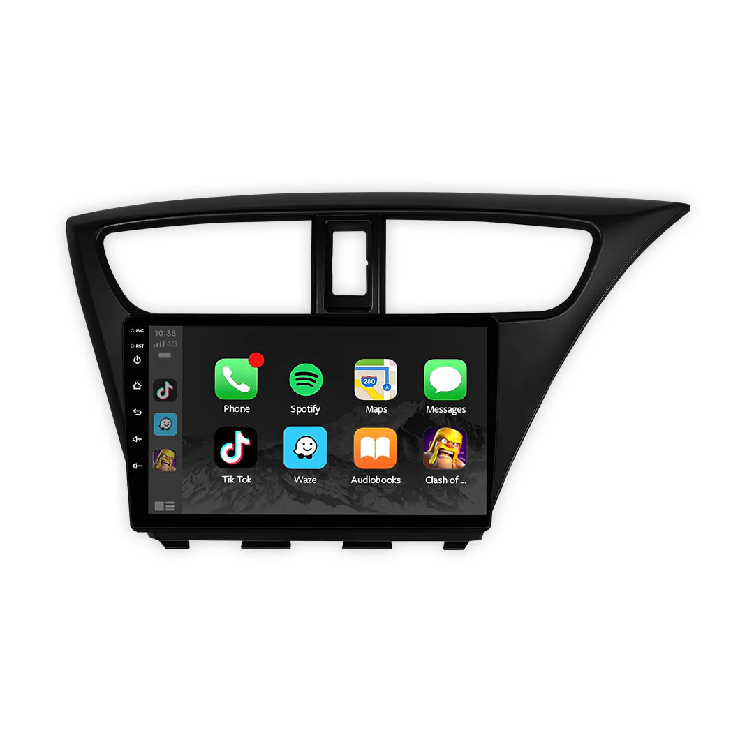 Honda Civic FK Hatch (2012 - 2015) 9" 13.3" Wireless Android 15 Head Unit for Apple CarPlay / Android Auto - Image 3