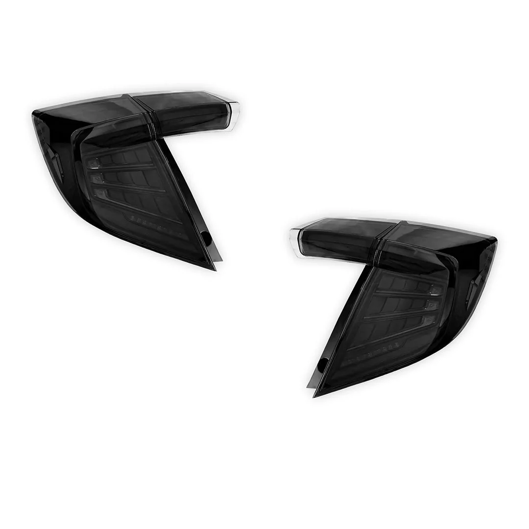 Honda Civic FK4 / FK7 / FK8 (2017 - 2023) Sequential Smoked LED Tail Lights LH + RH - Image 6