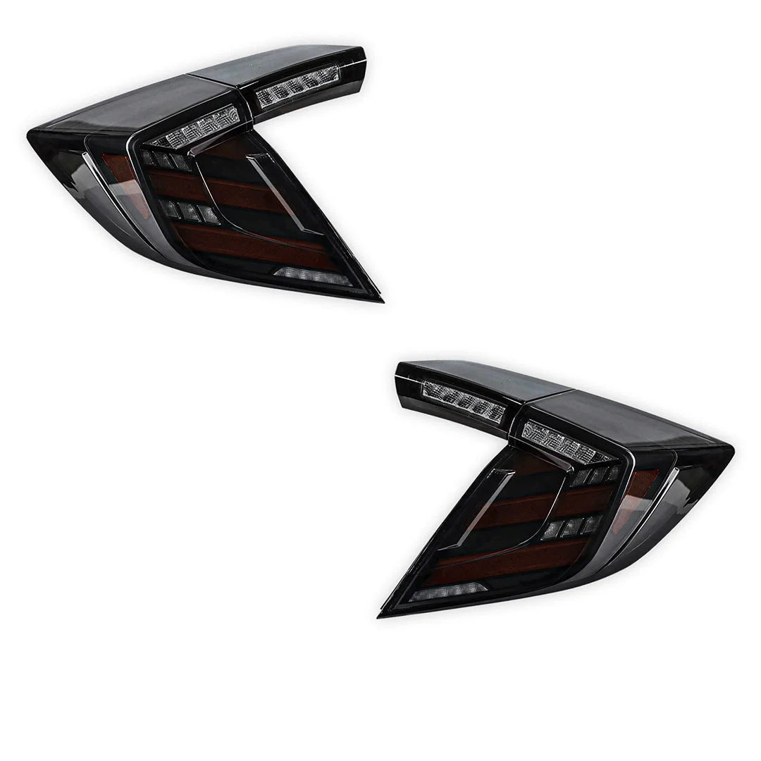 Honda Civic FK7 / FK8 Type R (2016 - 2022) Mugen Style Sequential Clear LED Tail Lights LH + RH - Image 6