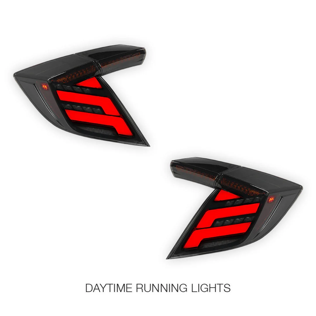Honda Civic FK7 / FK8 Type R (2016 - 2022) Sequential Full LED Tail Lights LH + RH - Image 2