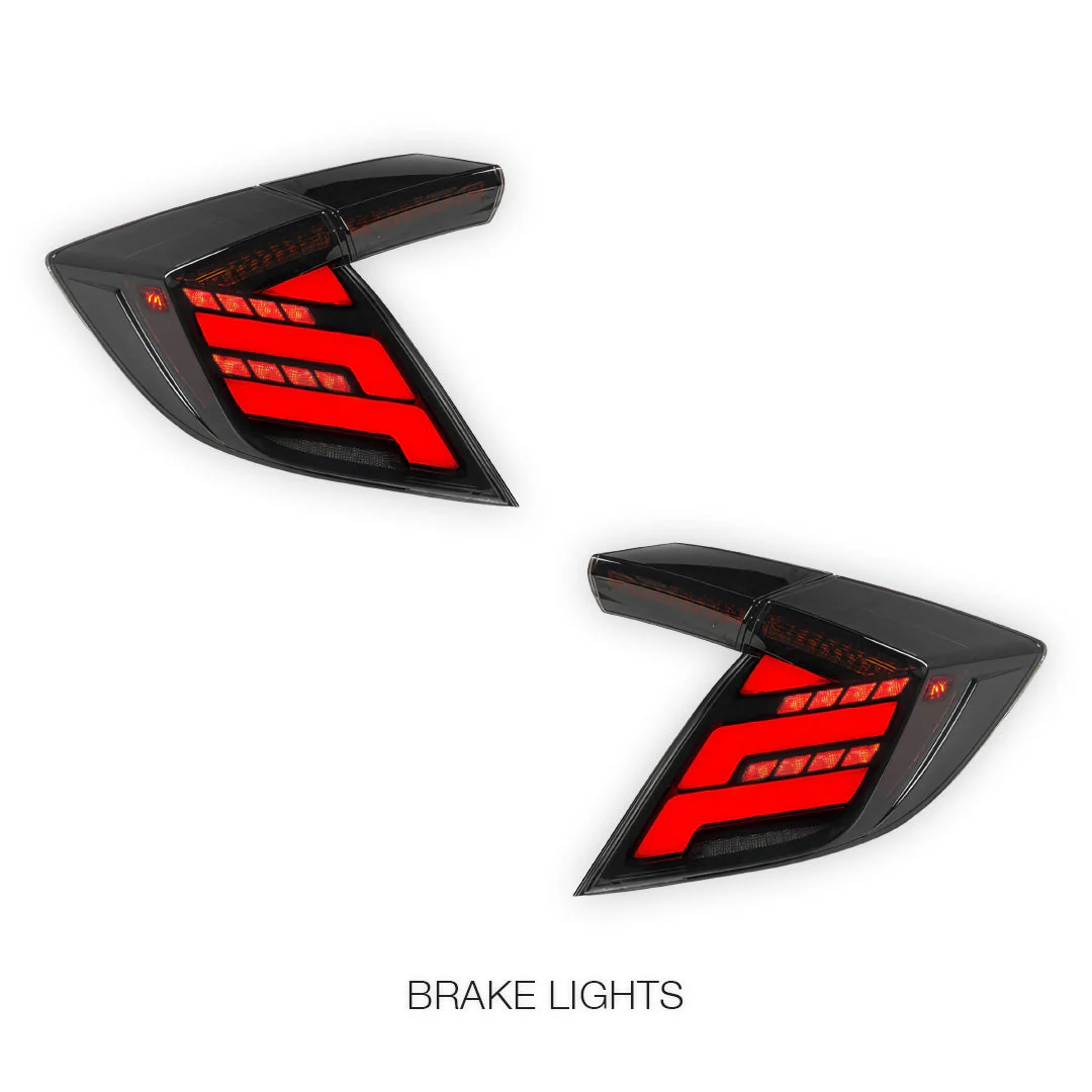 Honda Civic FK7 / FK8 Type R (2016 - 2022) Sequential Full LED Tail Lights LH + RH - Image 4