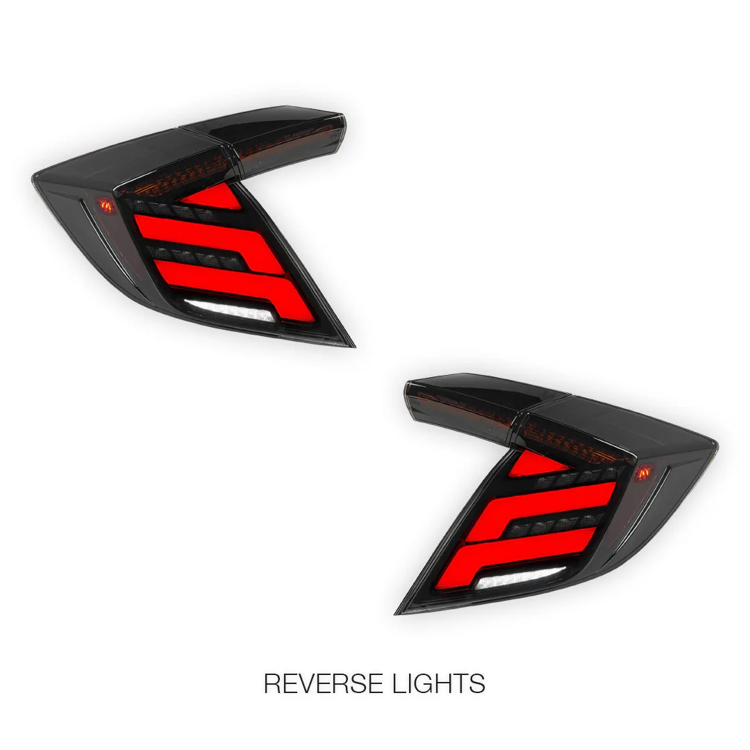 Honda Civic FK7 / FK8 Type R (2016 - 2022) Sequential Full LED Tail Lights LH + RH - Image 5