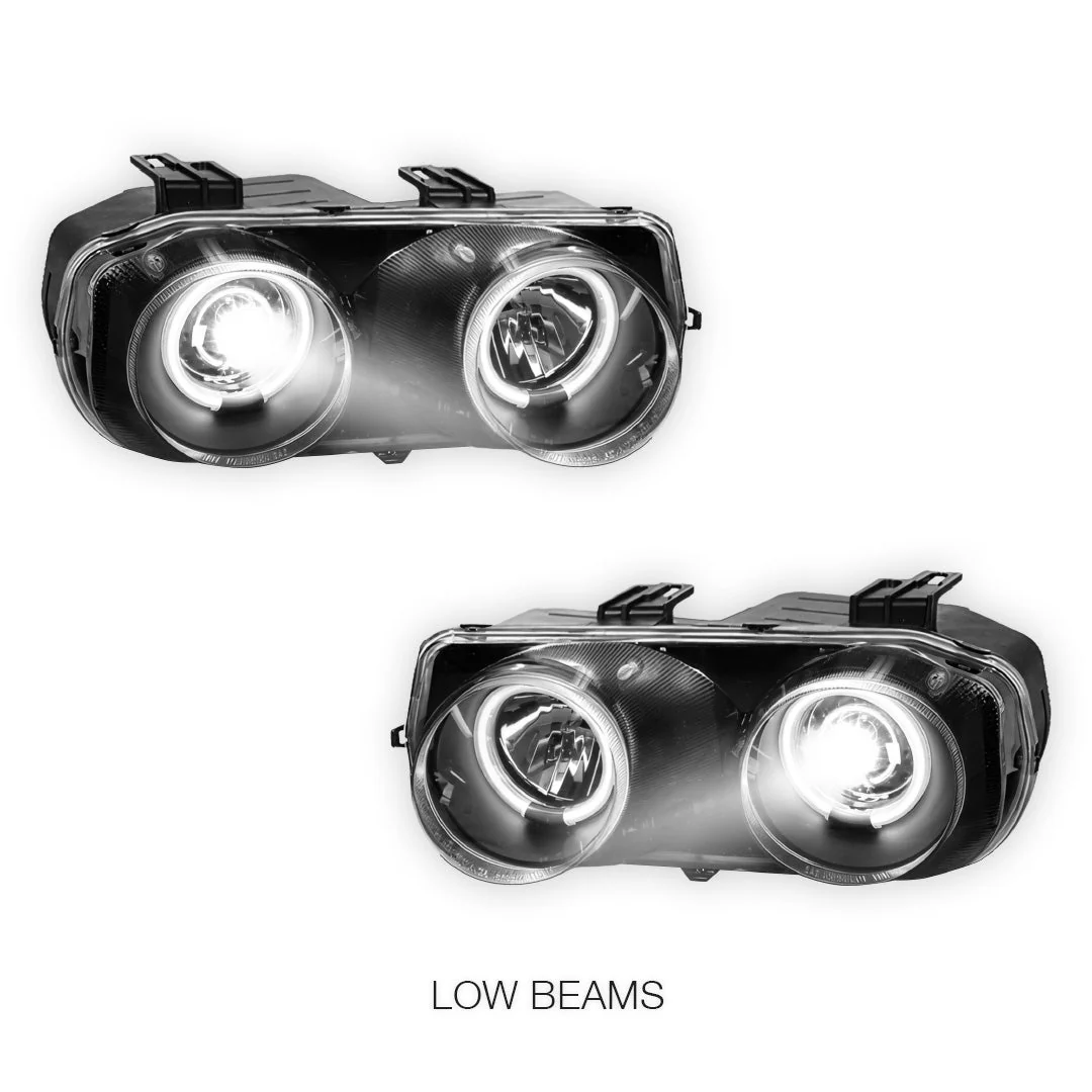 Honda Integra DC2 (1993 - 1997) JDM CCFL Angel-Eye Projector Headlights LH + RH - Image 3