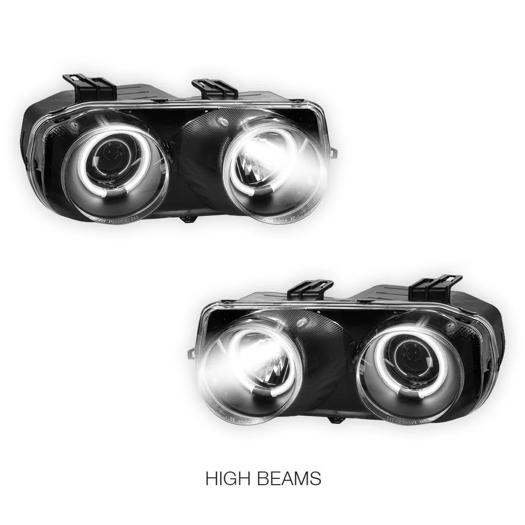 Honda Integra DC2 (1993 - 1997) JDM CCFL Angel-Eye Projector Headlights LH + RH - Image 4