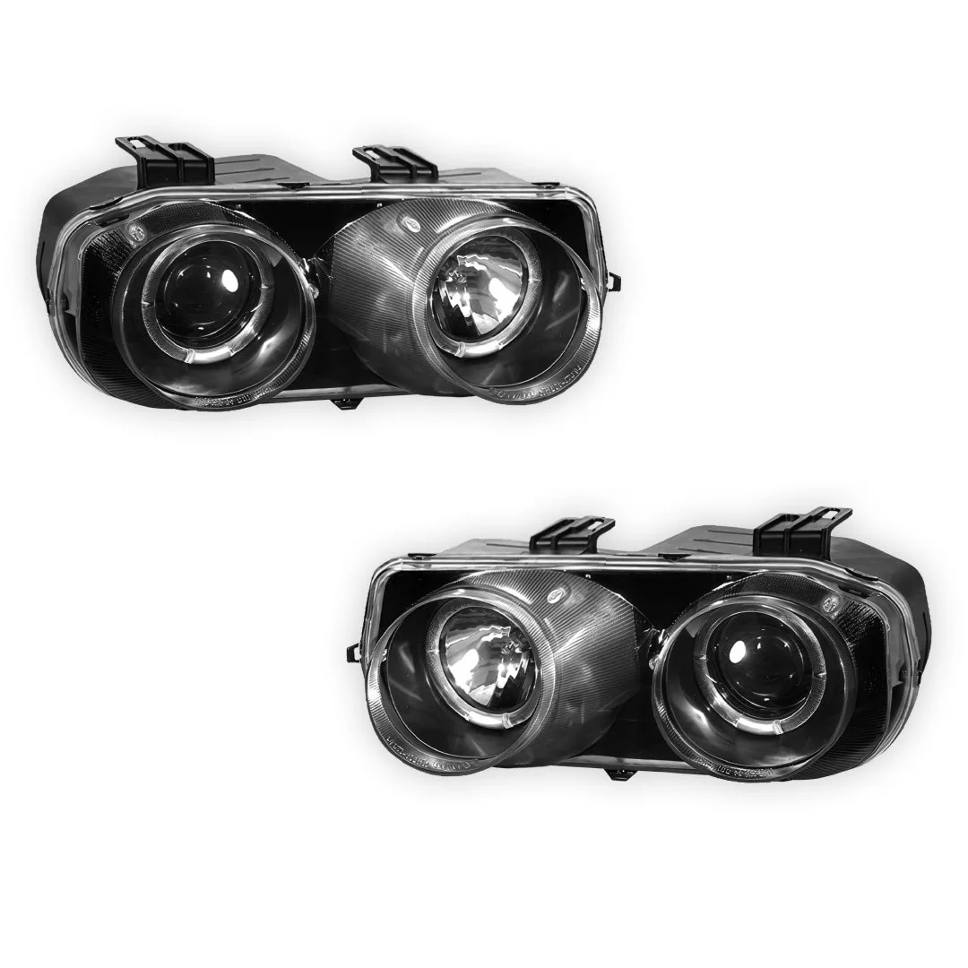 Honda Integra DC2 (1993 - 1997) JDM CCFL Angel-Eye Projector Headlights LH + RH - Image 5
