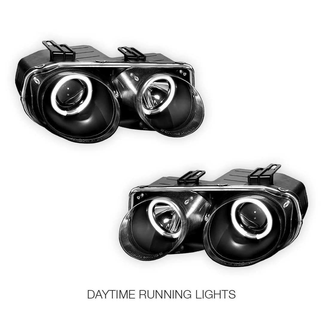 Honda Integra DC2 (1998 - 2001) JDM CCFL Angel-Eye Projector Headlights LH + RH - Image 2