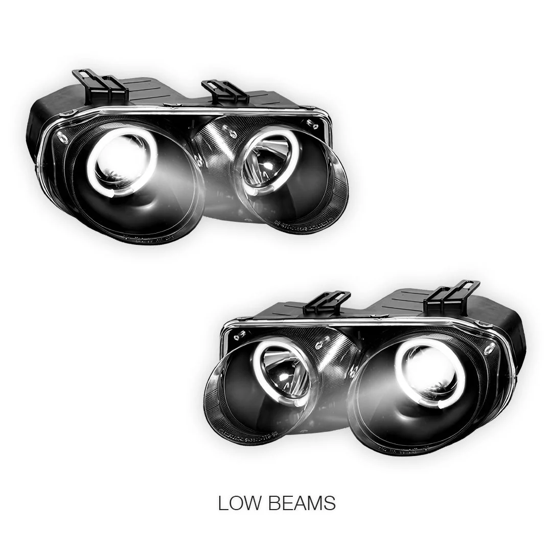 Honda Integra DC2 (1998 - 2001) JDM CCFL Angel-Eye Projector Headlights LH + RH - Image 3