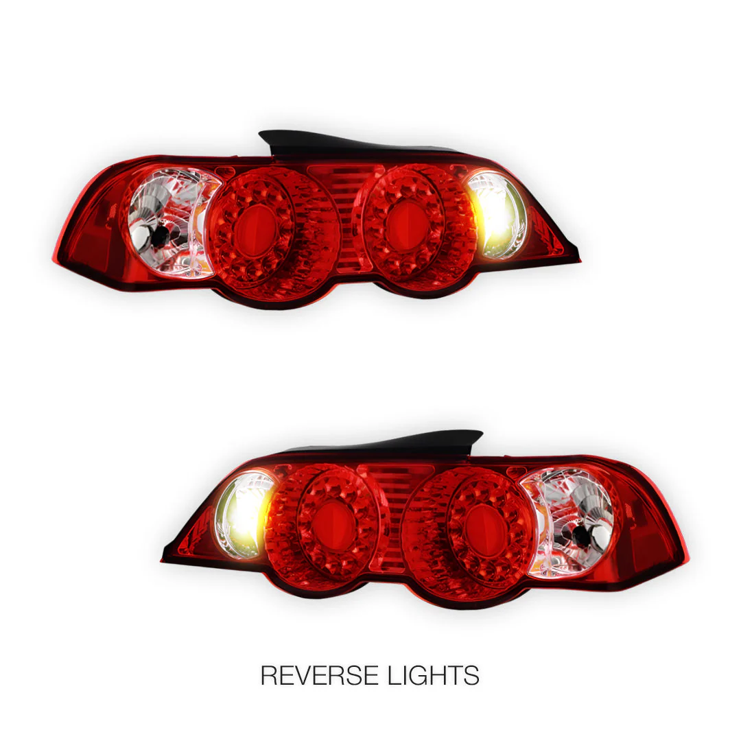 Honda Integra DC5 (2001 - 2004) JDM Black Altezza LED Tail Lights LH + RH - Image 11