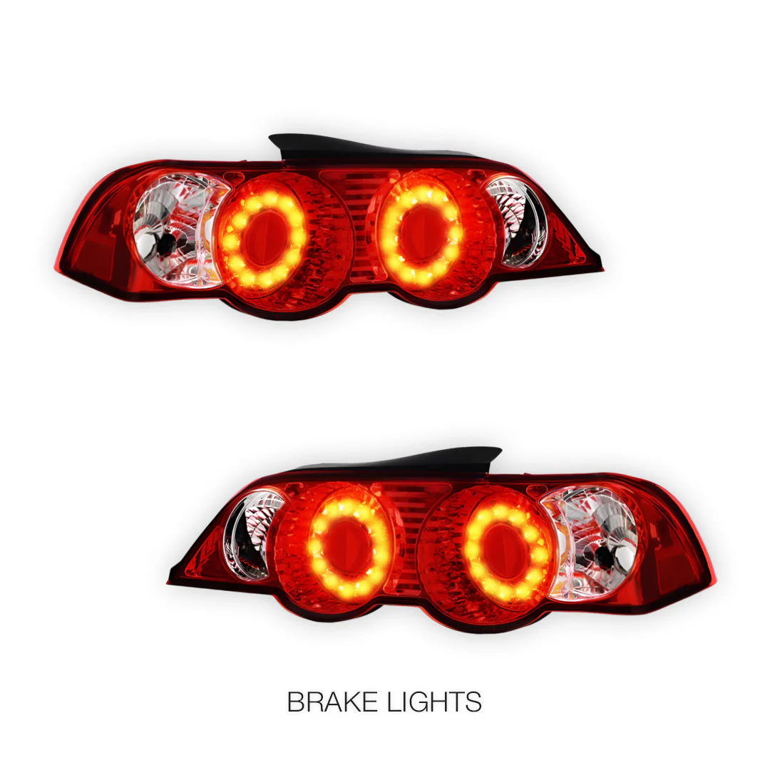 Honda Integra DC5 (2001 - 2004) JDM Black Altezza LED Tail Lights LH + RH - Image 9