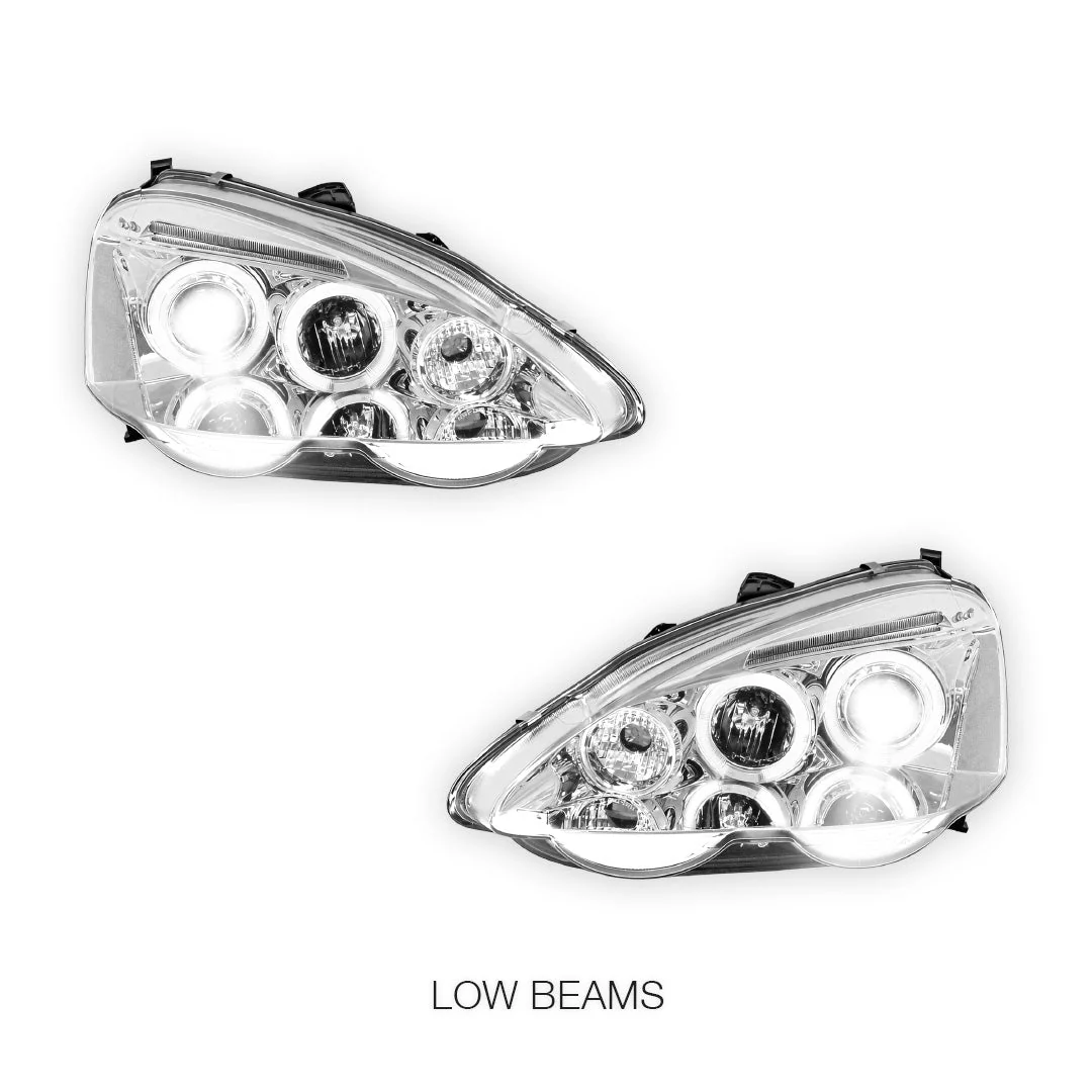 Honda Integra DC5 (2001 - 2004) LED Angel-Eye Projector Headlights LH + RH - Image 10