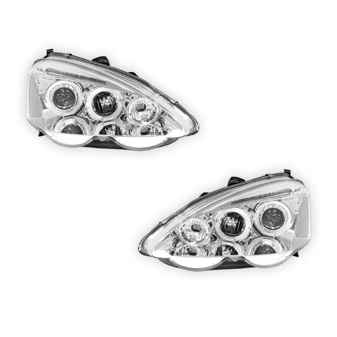 Honda Integra DC5 (2001 - 2004) LED Angel-Eye Projector Headlights LH + RH - Image 12