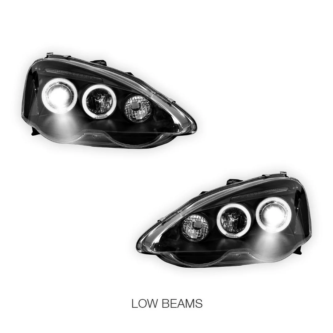 Honda Integra DC5 (2001 - 2004) LED Angel-Eye Projector Headlights LH + RH - Image 4