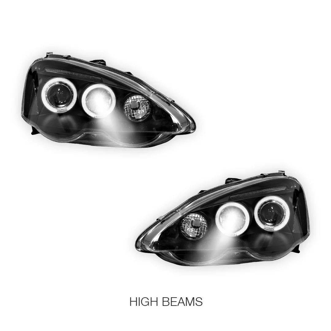 Honda Integra DC5 (2001 - 2004) LED Angel-Eye Projector Headlights LH + RH - Image 5