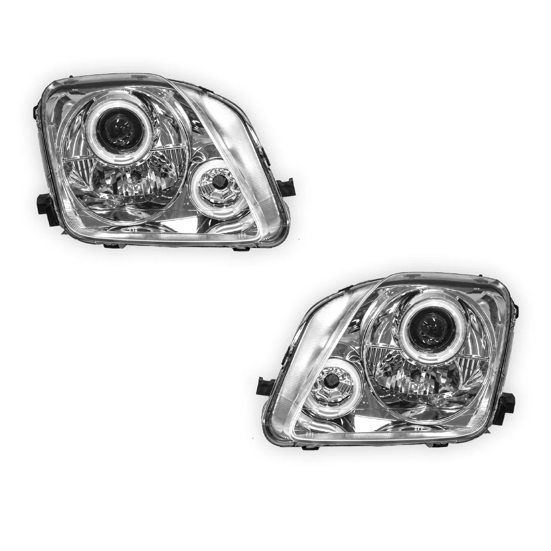 Honda Prelude BB 5th Gen (1997 - 2001) JDM CCFL Angel-Eye Projector Headlights LH + RH - Image 10