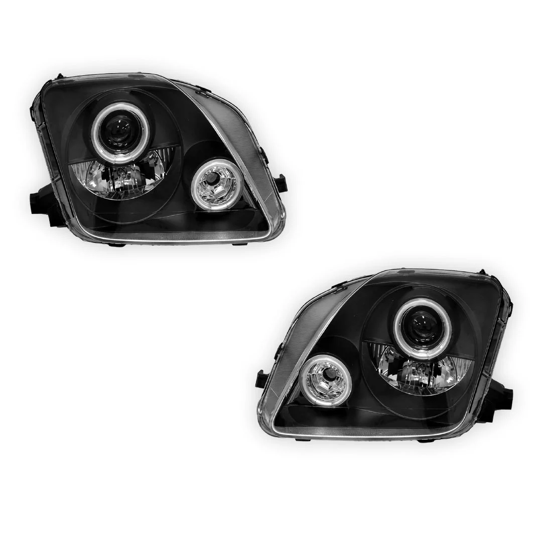 Honda Prelude BB 5th Gen (1997 - 2001) JDM CCFL Angel-Eye Projector Headlights LH + RH - Image 5