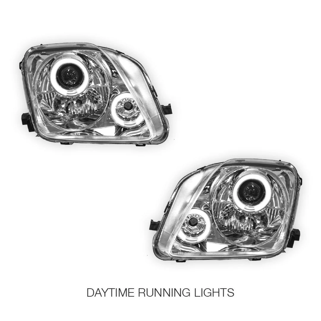 Honda Prelude BB 5th Gen (1997 - 2001) JDM CCFL Angel-Eye Projector Headlights LH + RH - Image 7