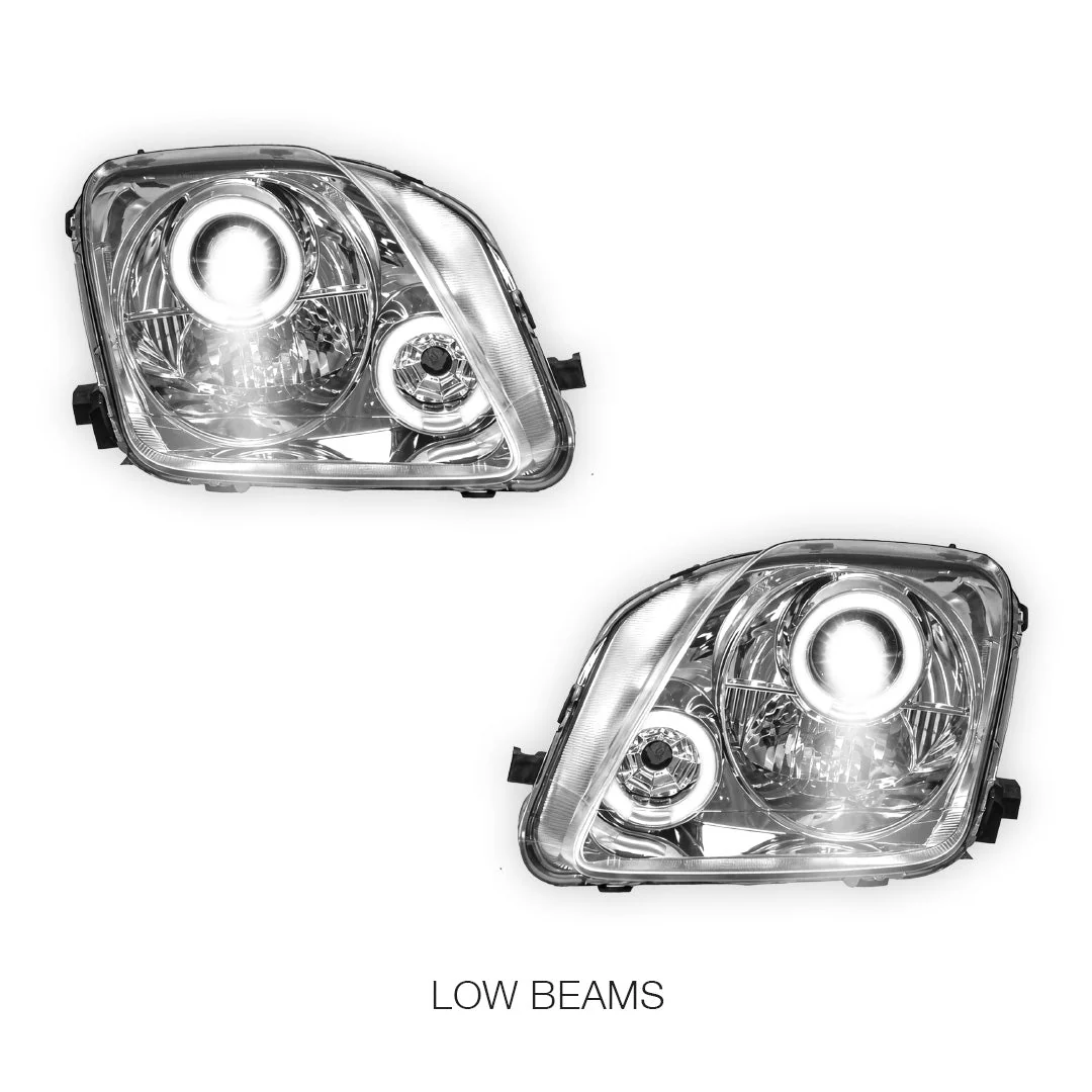 Honda Prelude BB 5th Gen (1997 - 2001) JDM CCFL Angel-Eye Projector Headlights LH + RH - Image 8