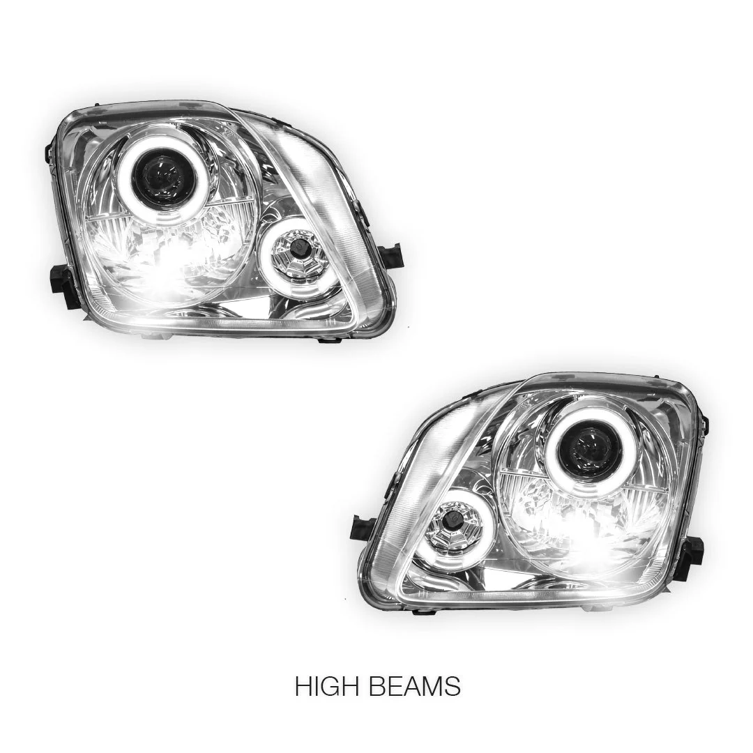 Honda Prelude BB 5th Gen (1997 - 2001) JDM CCFL Angel-Eye Projector Headlights LH + RH - Image 9