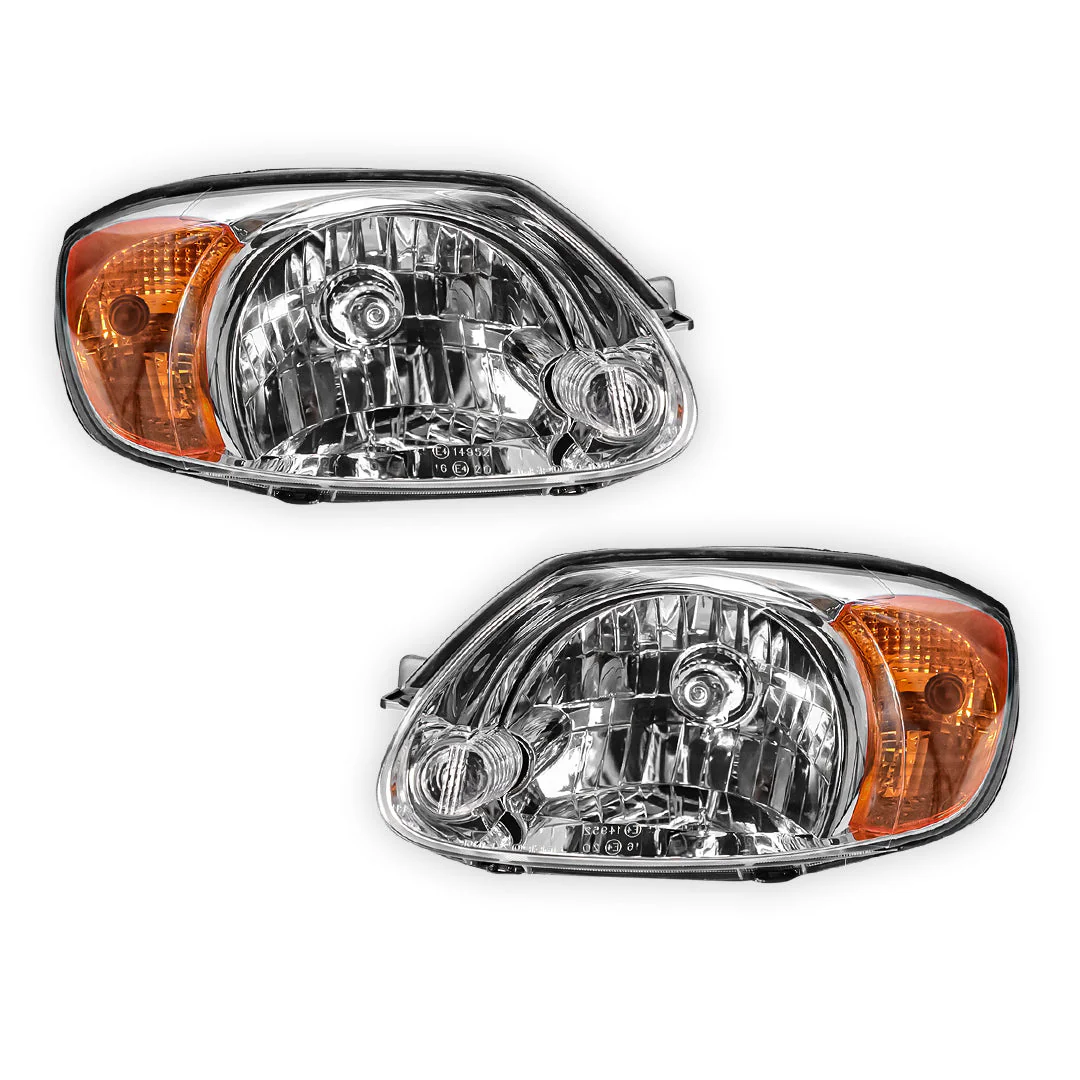 Hyundai Accent LC (2002 - 2006) OEM Style Headlights LH + RH - Image 2
