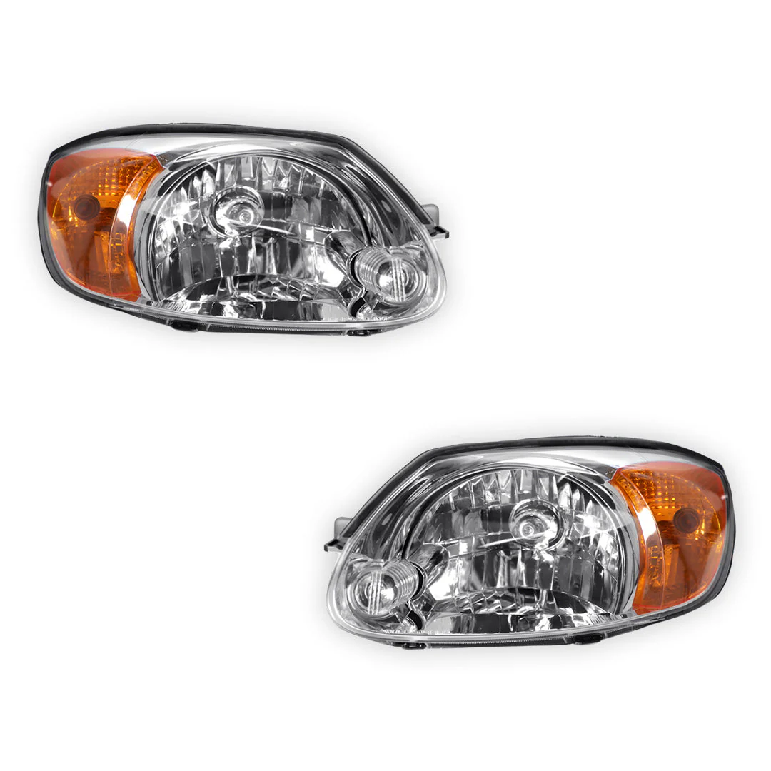 Hyundai Accent LC (2002 - 2006) OEM Style Headlights LH + RH - Image 2