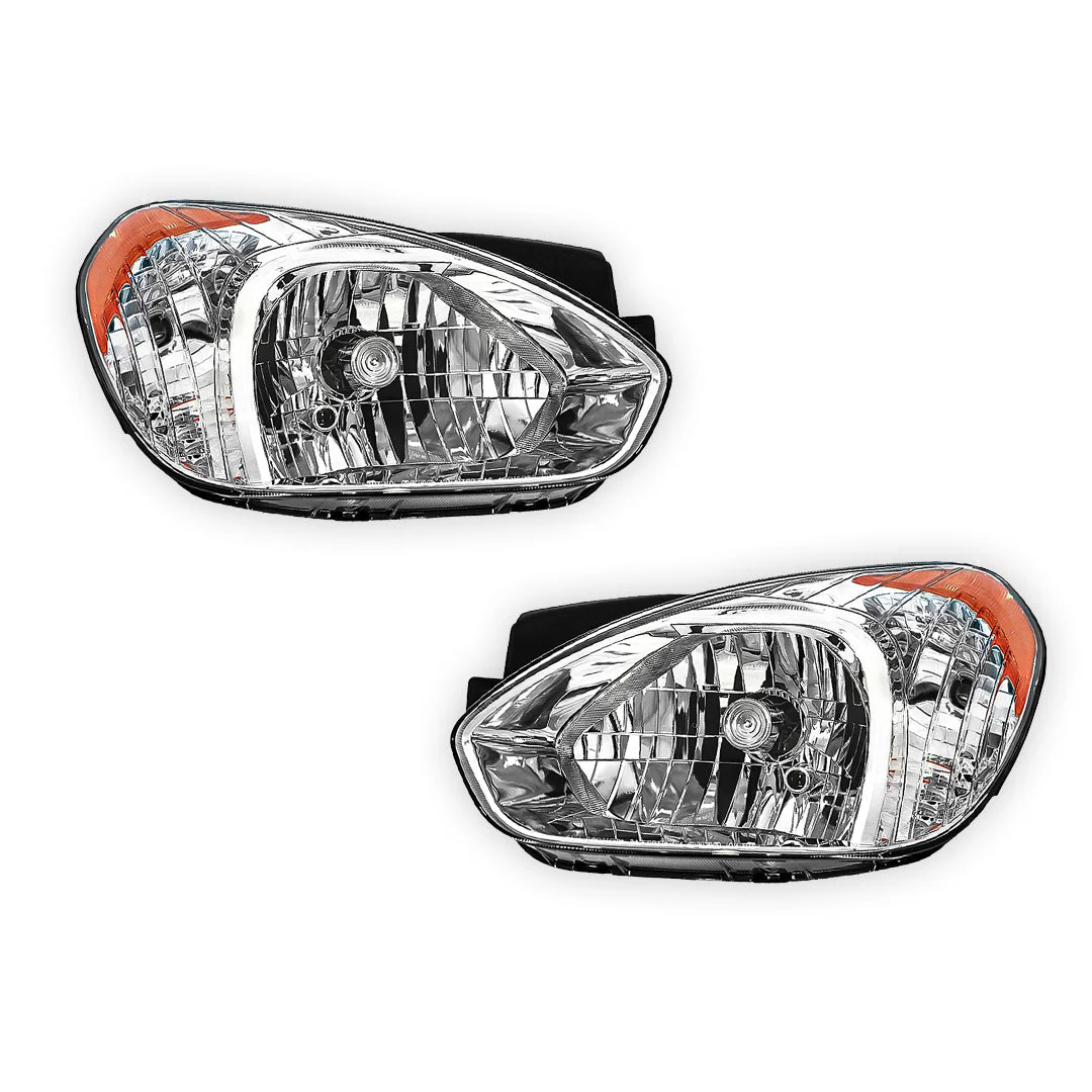 Hyundai Accent LC / MC (2005 - 2009) OEM Style Headlights LH + RH - Image 2