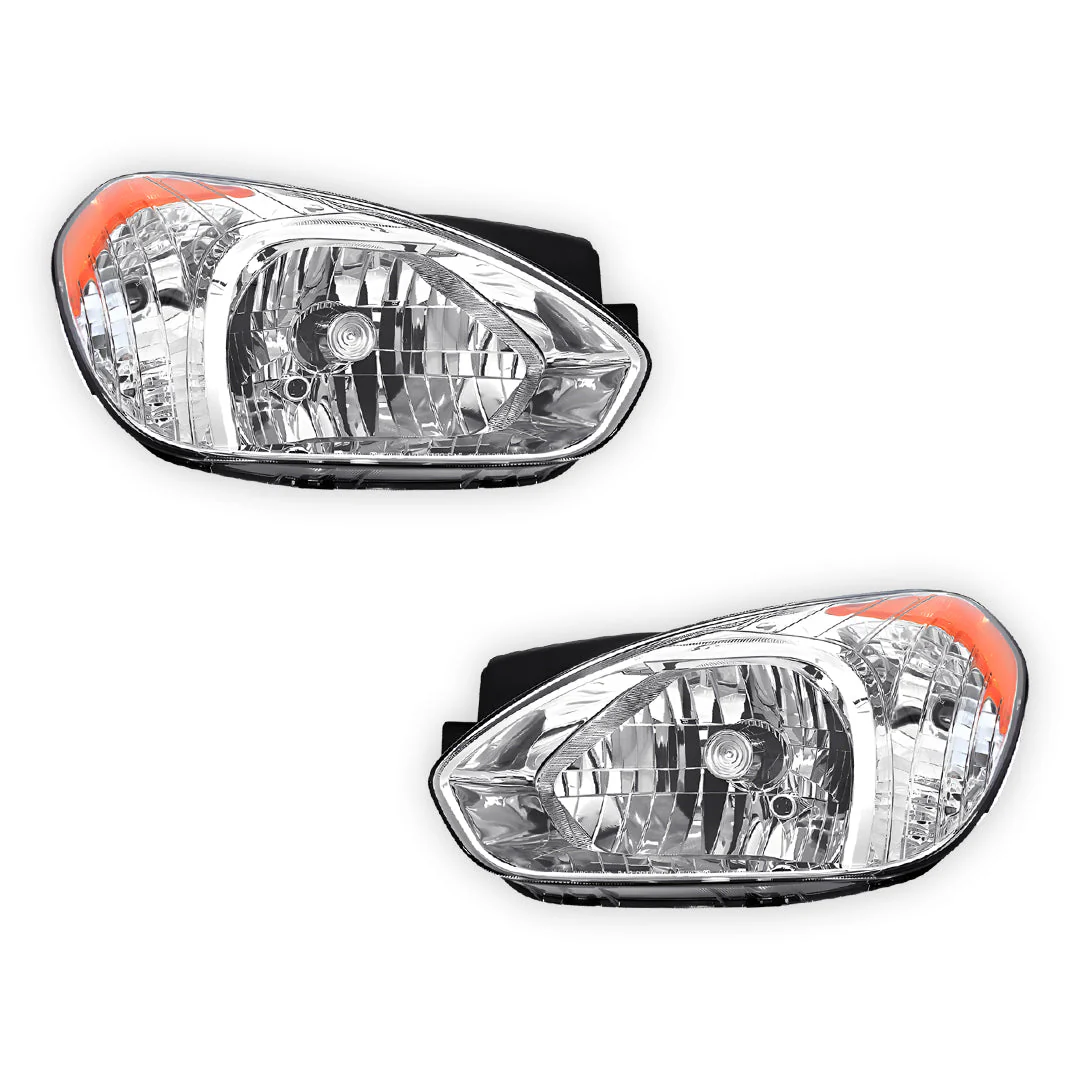 Hyundai Accent LC / MC (2005 - 2009) OEM Style Headlights LH + RH - Image 2