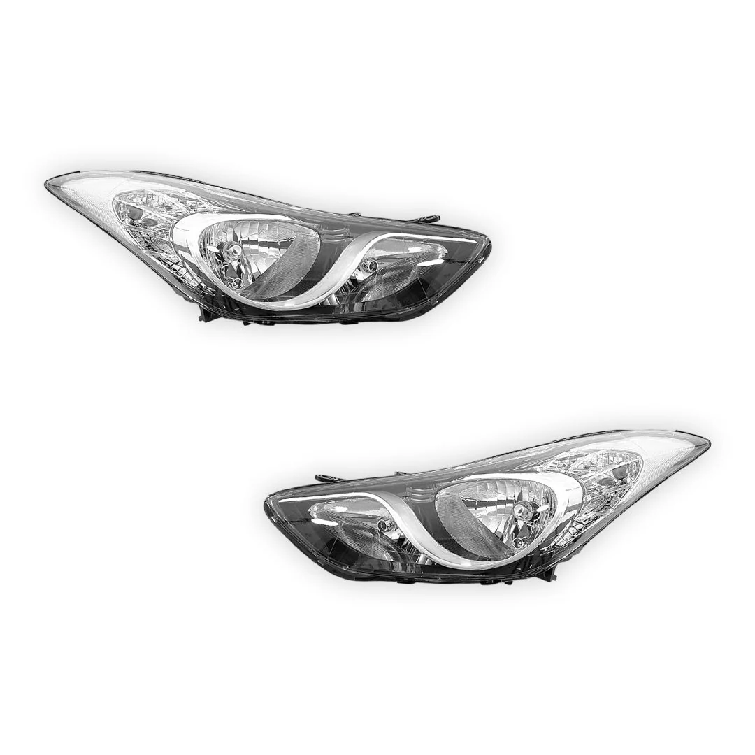 Hyundai Elantra MD (2011 - 2013) OEM Style Headlights LH + RH - Image 2