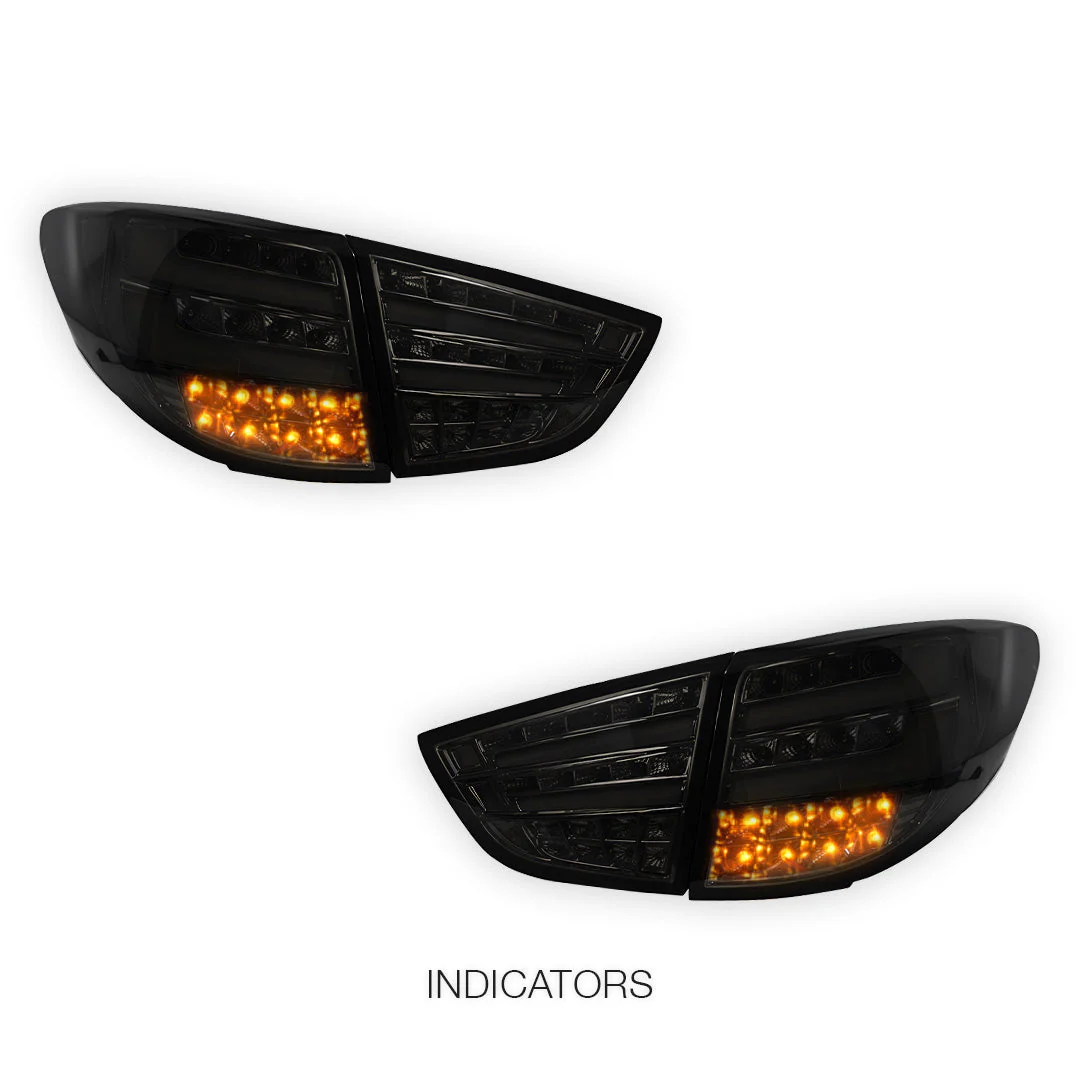 Hyundai Tucson JM / TL / TLE (2009 - 2015) Smoked Black Full LED Tail Lights LH + RH - Image 3