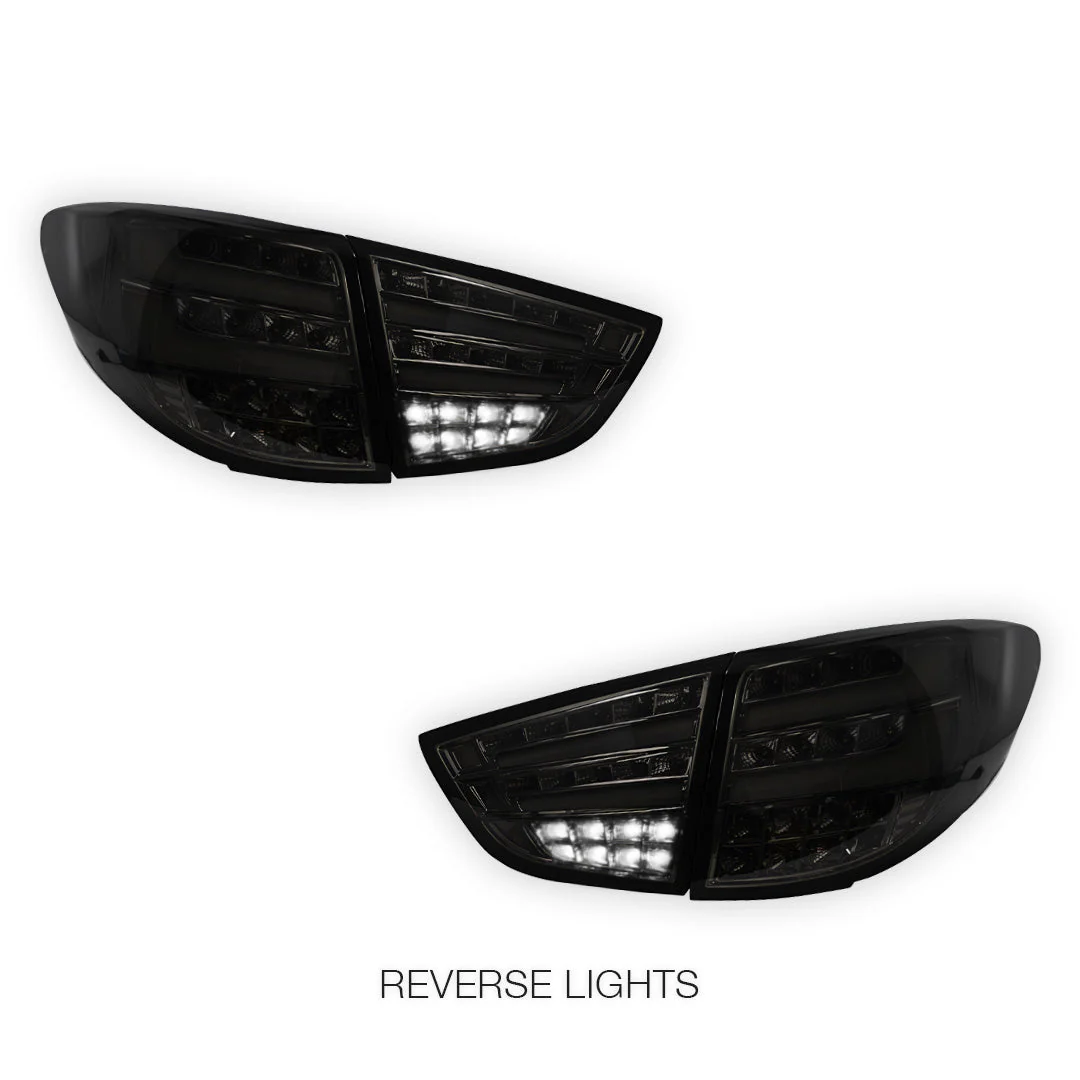 Hyundai Tucson JM / TL / TLE (2009 - 2015) Smoked Black Full LED Tail Lights LH + RH - Image 5