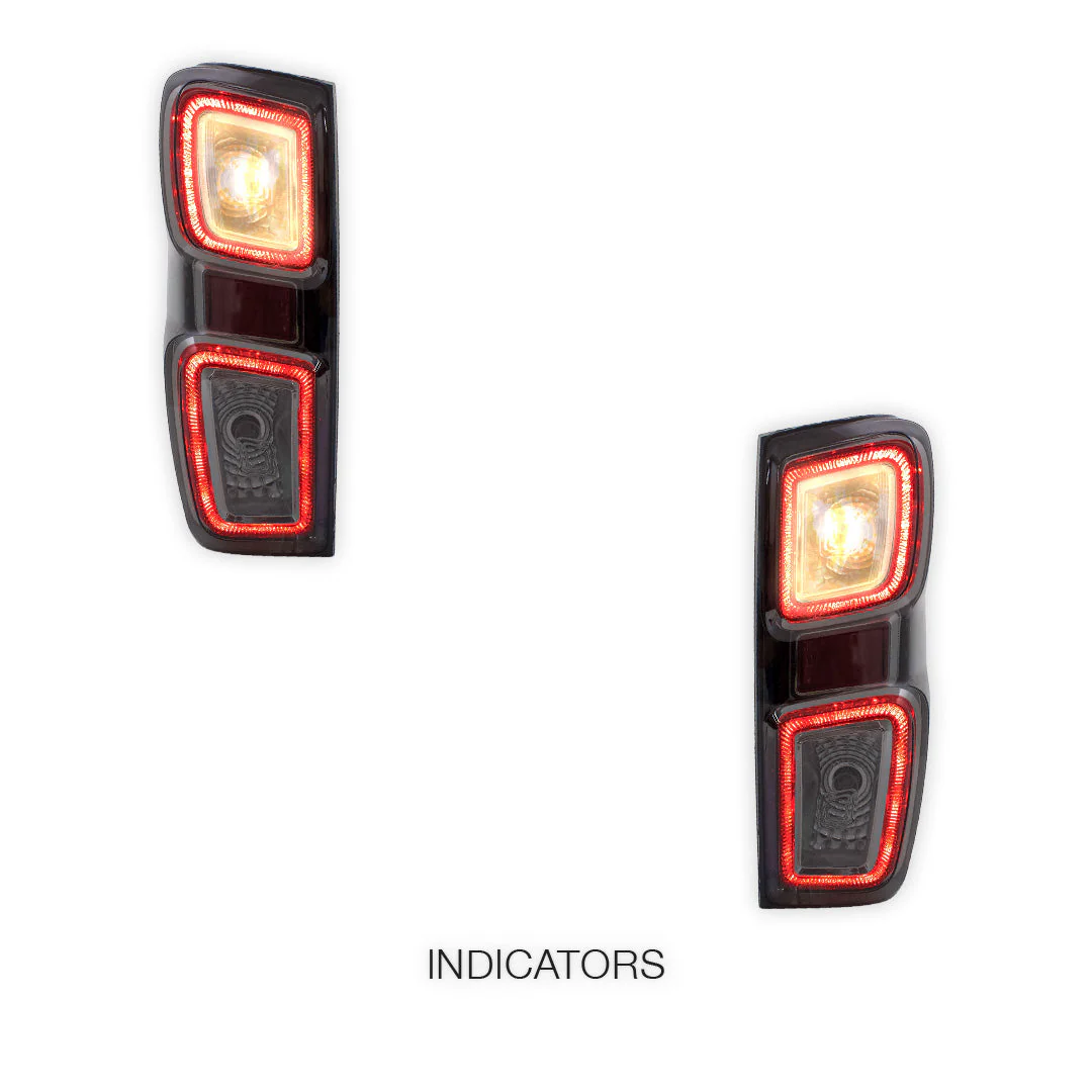 Isuzu D-Max (2019 - 2023) Smoked Tail Lights LH + RH - Image 3
