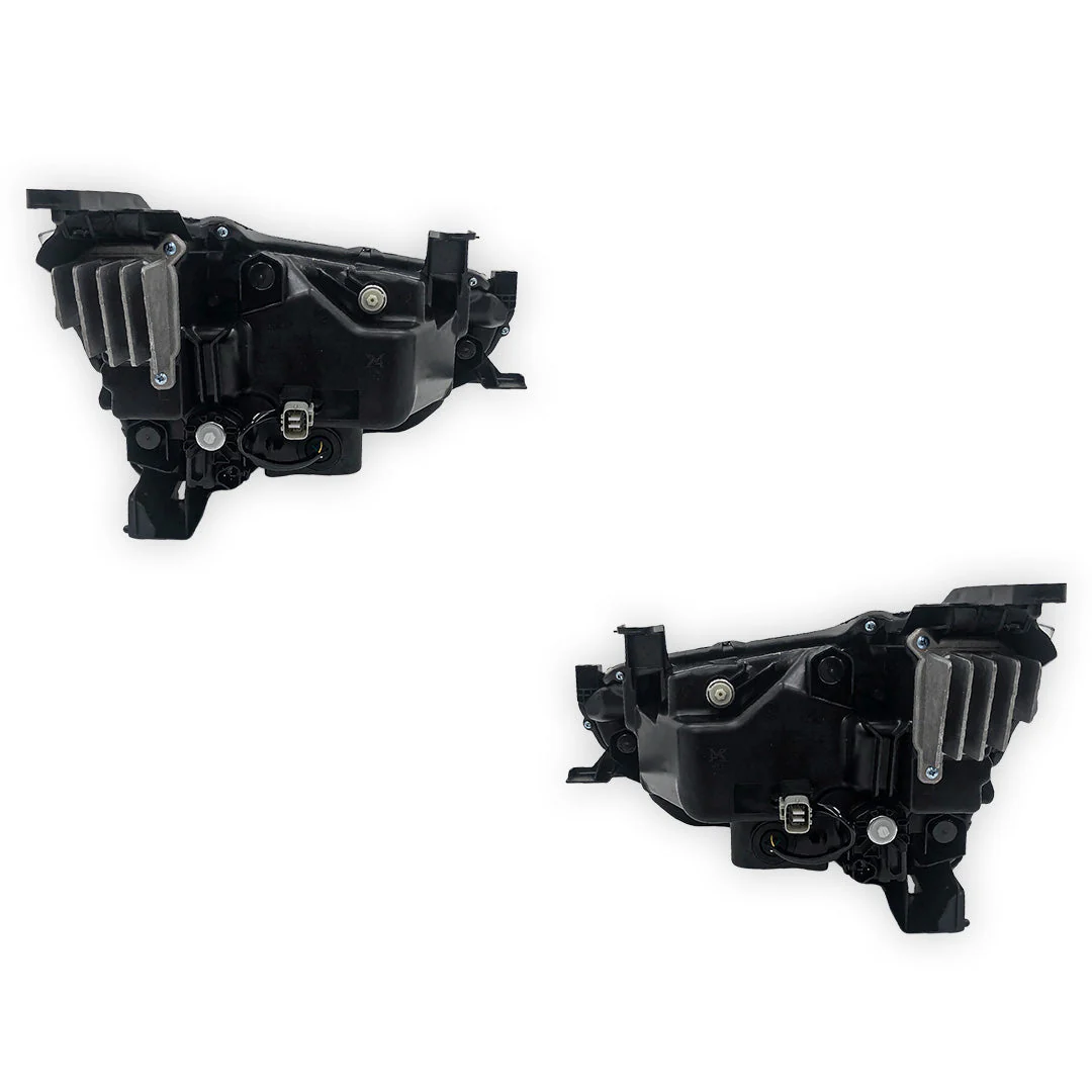Isuzu D-Max (2020 - 2023) Black LED DRL Projector Head Lights LH + RH - Image 3