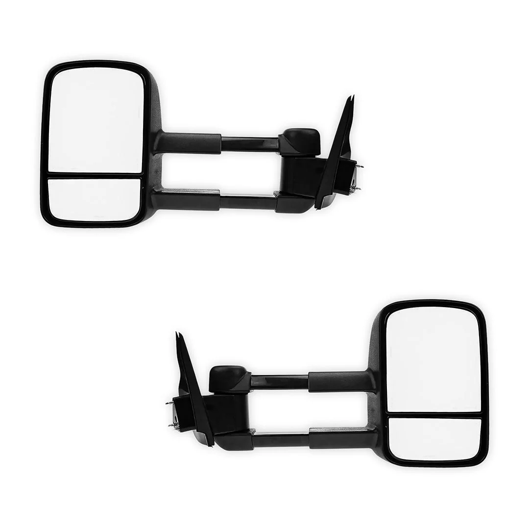 Isuzu D-MAX RA / RC (2003 - 2011) Black Extendable Towing Side Mirrors - Image 2