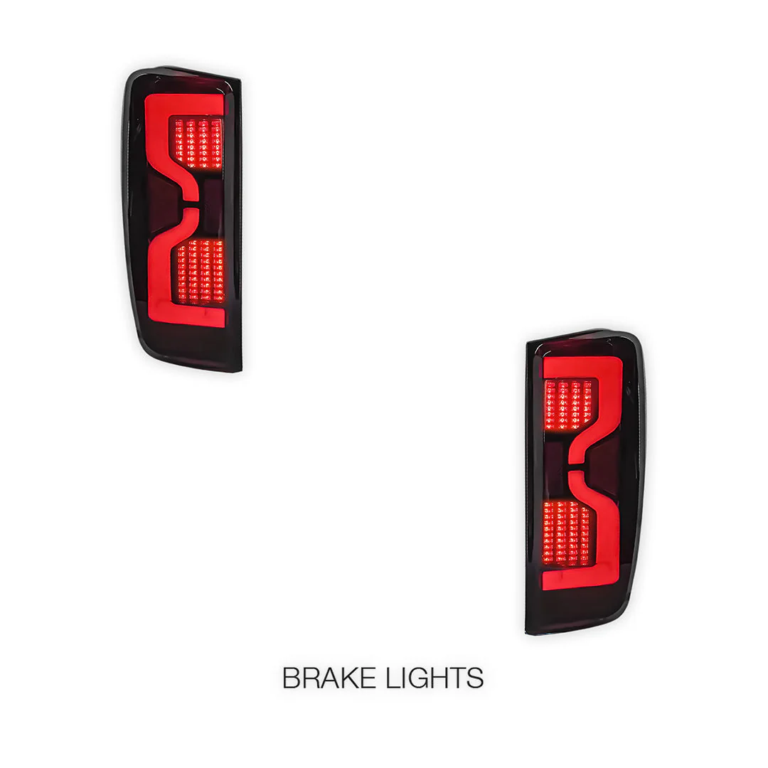 Isuzu D-Max RG (2019 - 2024) Sequential Smoked T9-Style LED Tail Lights LH + RH - Image 2