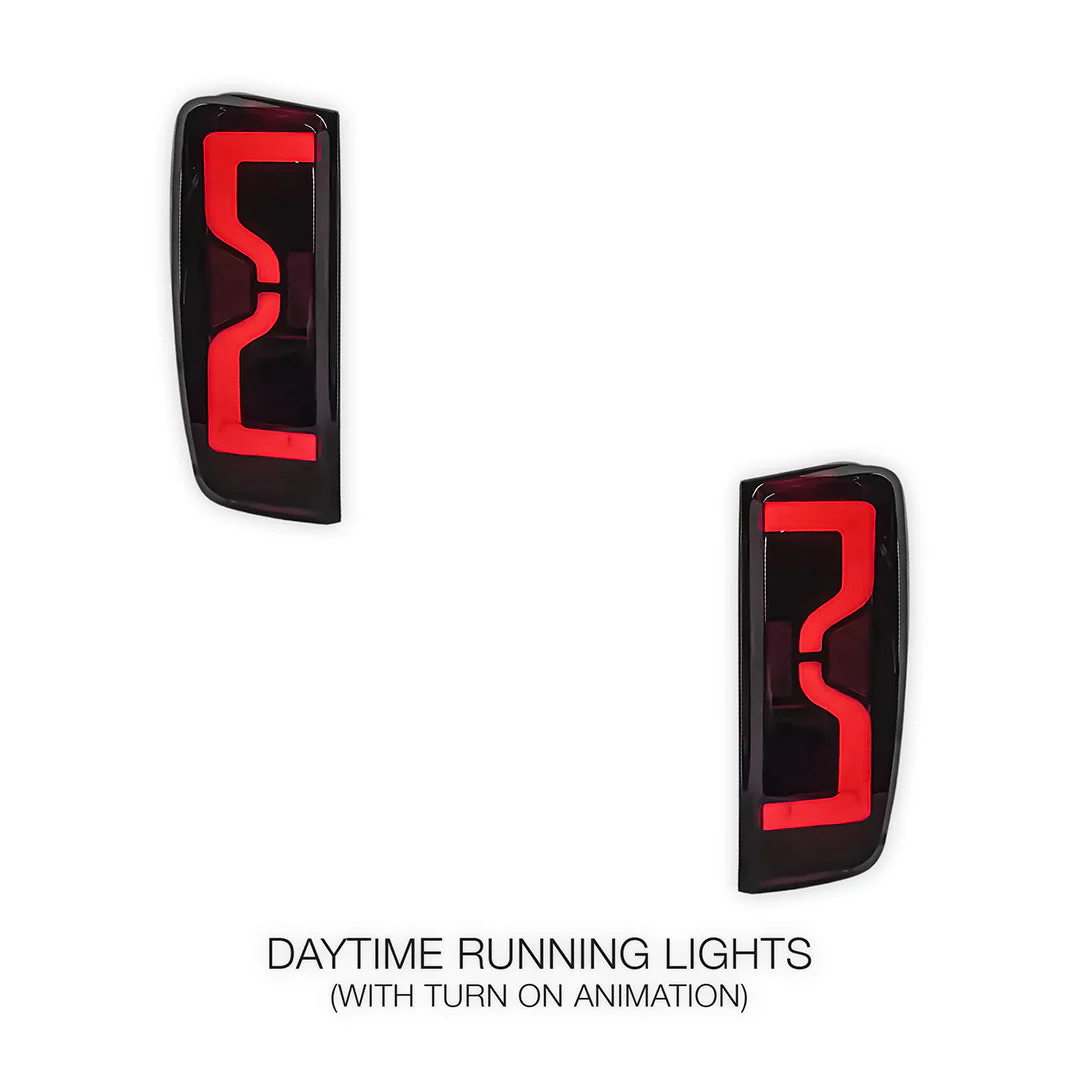 Isuzu D-Max RG (2019 - 2024) Sequential Smoked T9-Style LED Tail Lights LH + RH - Image 3