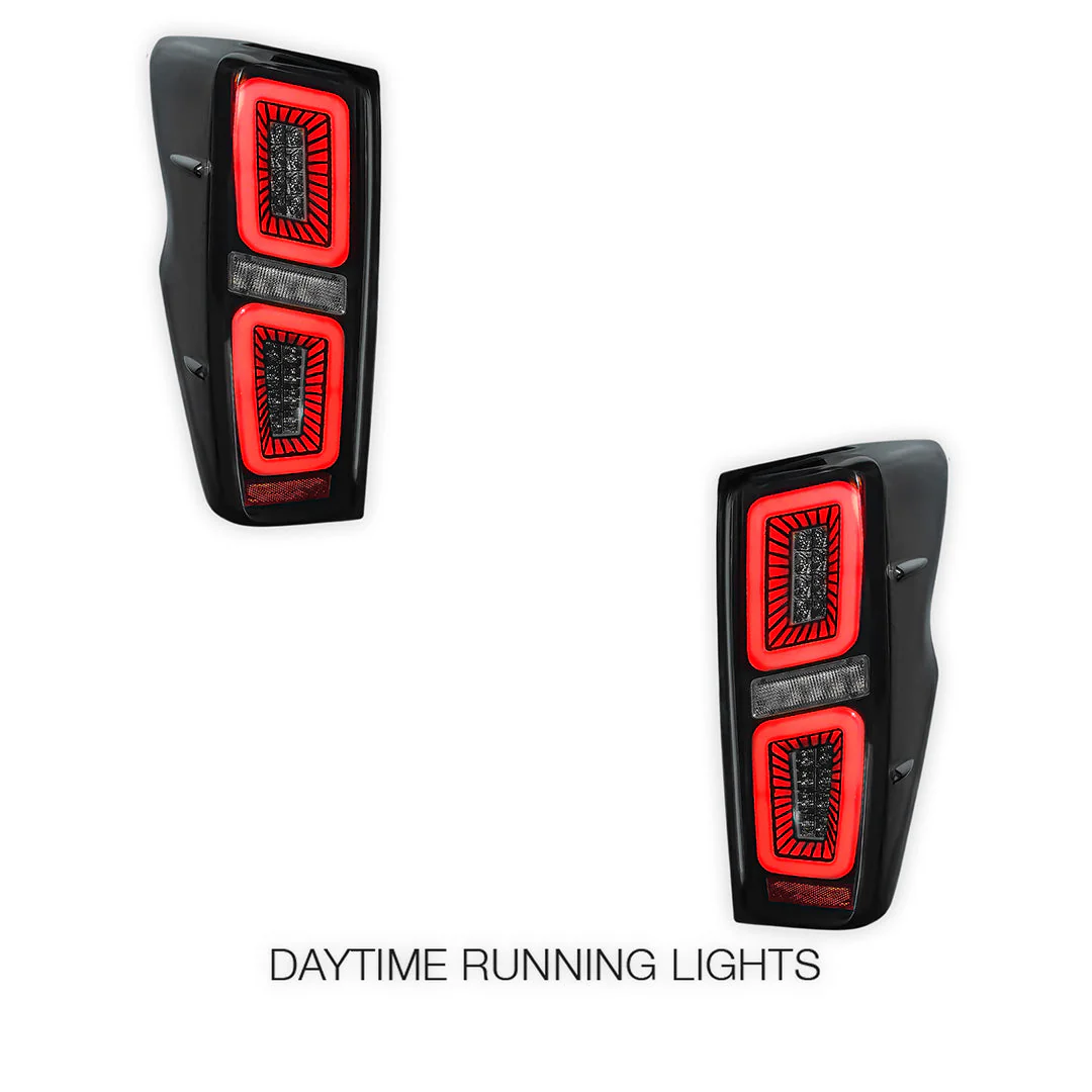 Isuzu D-Max RG (2020 - 2024) Sequential Smoked Beast Style LED Tail Lights LH + RH - Image 3