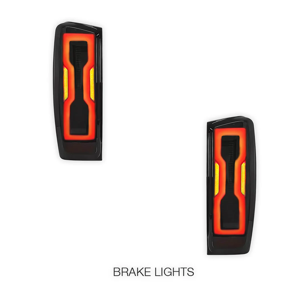 Isuzu D-Max RG (2020 - 2024) Sequential Smoked Black LED Tail Lights LH + RH - Image 2