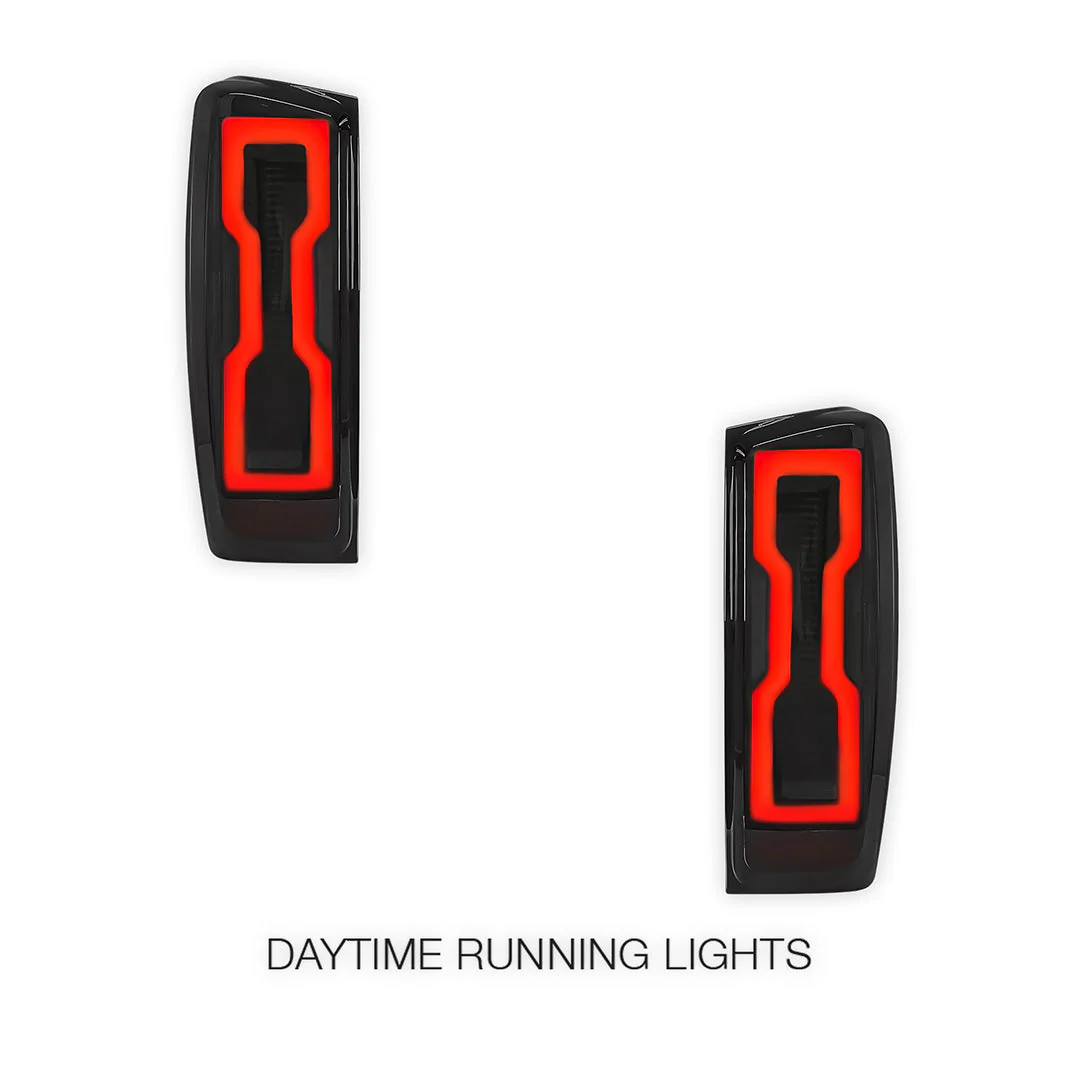 Isuzu D-Max RG (2020 - 2024) Sequential Smoked Black LED Tail Lights LH + RH - Image 3