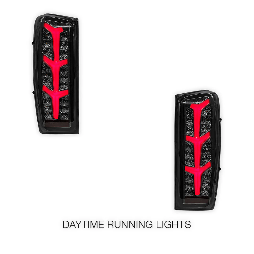 Isuzu D-Max RG (2021 - 2024) Sequential Smoked Avant Full LED Tail Lights LH + RH - Image 3