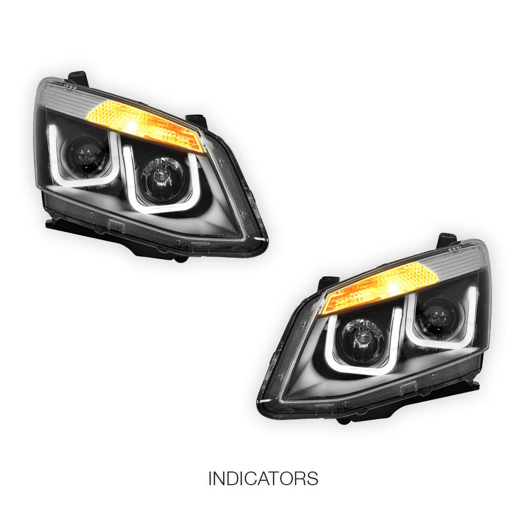 Isuzu D-MAX RT (2012 - 2016) 3D LED Stripe DRL Projector Headlights LH + RH - Image 3