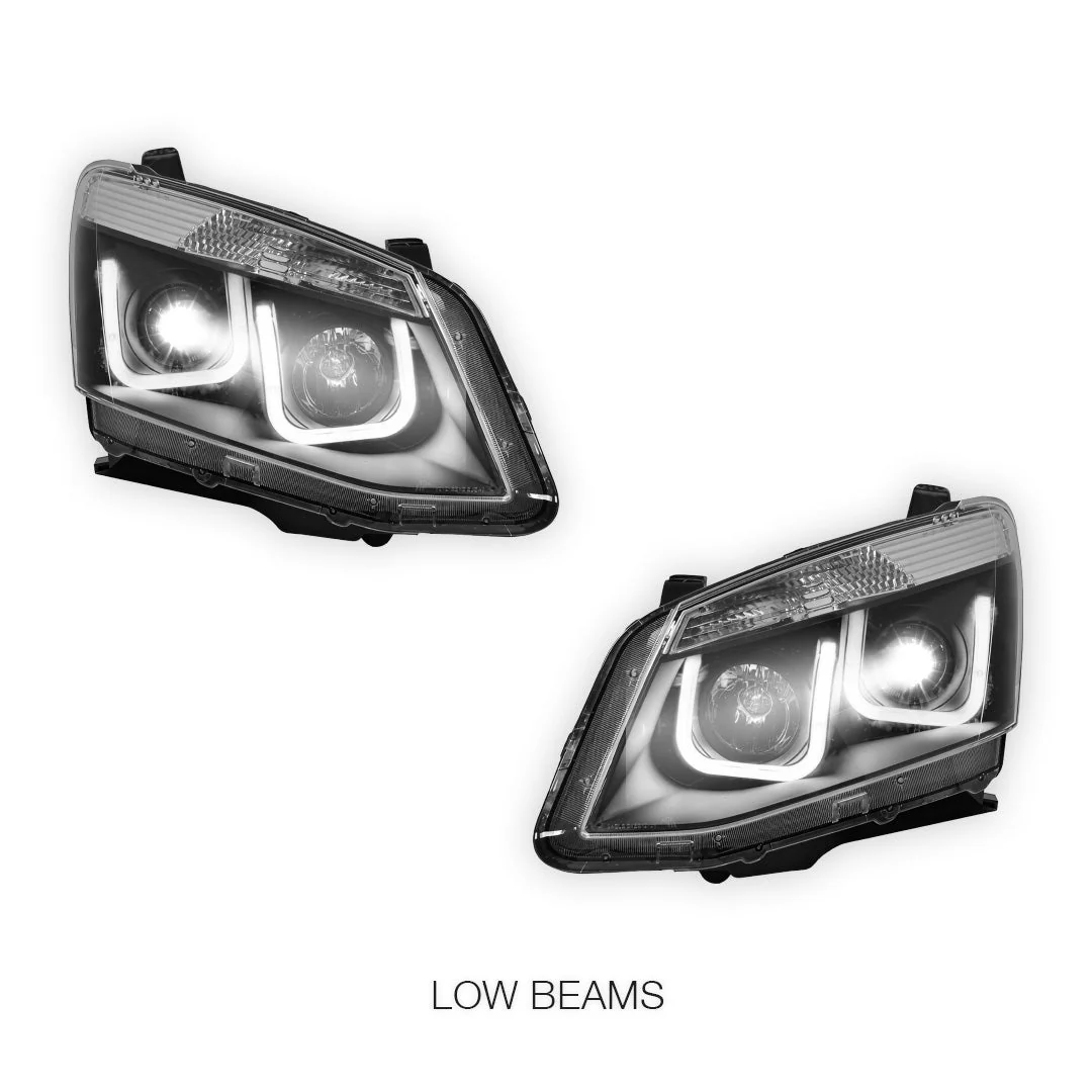 Isuzu D-MAX RT (2012 - 2016) 3D LED Stripe DRL Projector Headlights LH + RH - Image 4