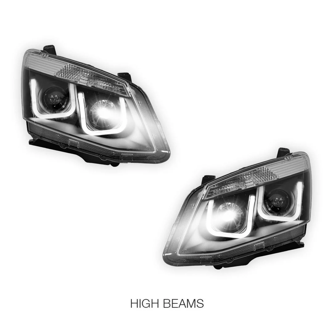 Isuzu D-MAX RT (2012 - 2016) 3D LED Stripe DRL Projector Headlights LH + RH - Image 5