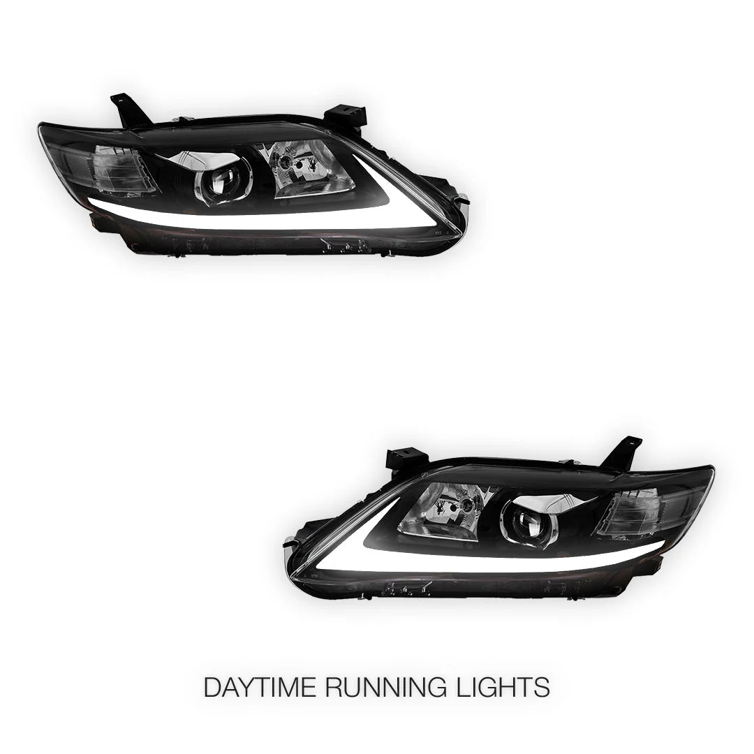Toyota Camry XV40 (2010 - 2011) LED Headlights Halo DRL  LH + RH - Image 2